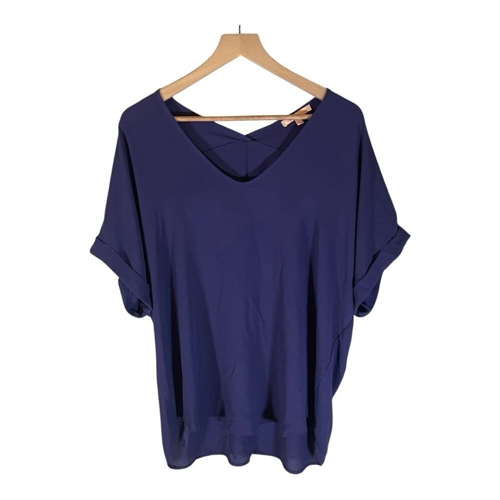 Gibson‎ Latimer Navy Blue Women's Blouse Top